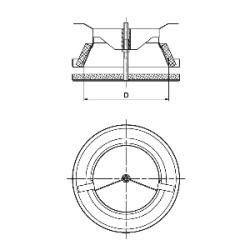 Tanierov ventil kovov prvodn s izolciou schema